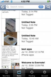 evernote for iphone